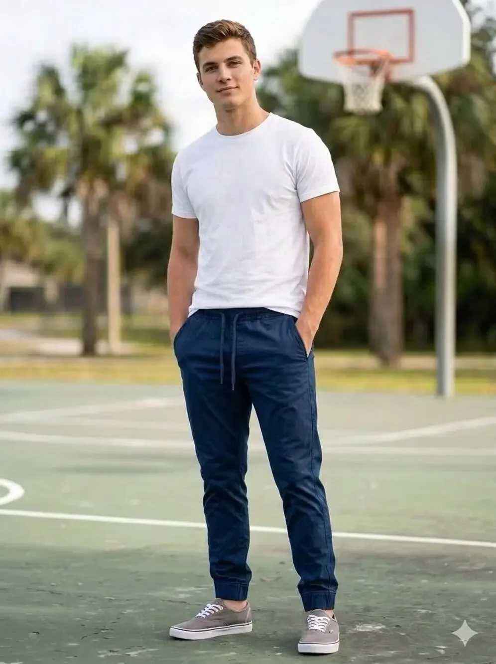 Hollister Advanced Stretch Taper Twill Jogger Pants Navy Blue Mens XS